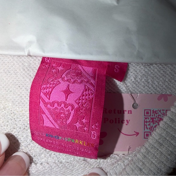 Queen of Sparkles Multi Hot Dog Sweatshirt. - Picture 4 of 6